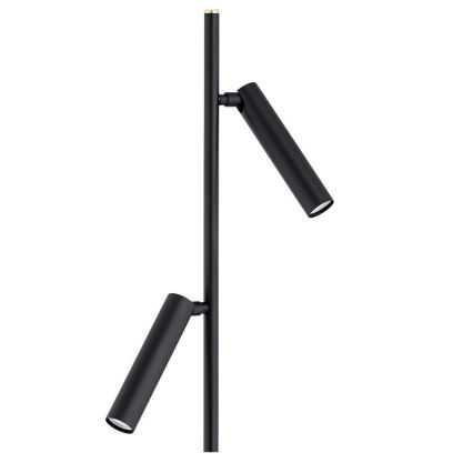 Argon 7082 - Lattialamppu TORRE 2xG9/6W/230V musta
