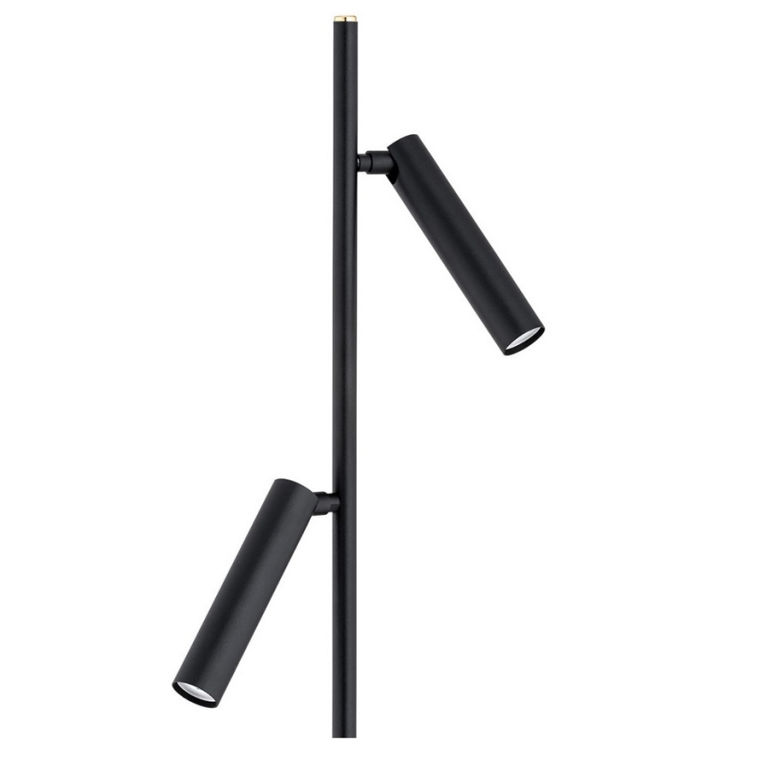 Argon 7082 - Lattialamppu TORRE 2xG9/6W/230V musta