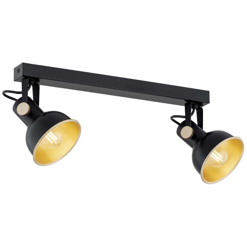 Argon 7142 - Kohdevalo LENORA 2xE14/7W/230V musta