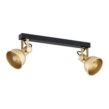 Argon 7144 - Kohdevalo LENORA 2xE14/7W/230V kulta/musta