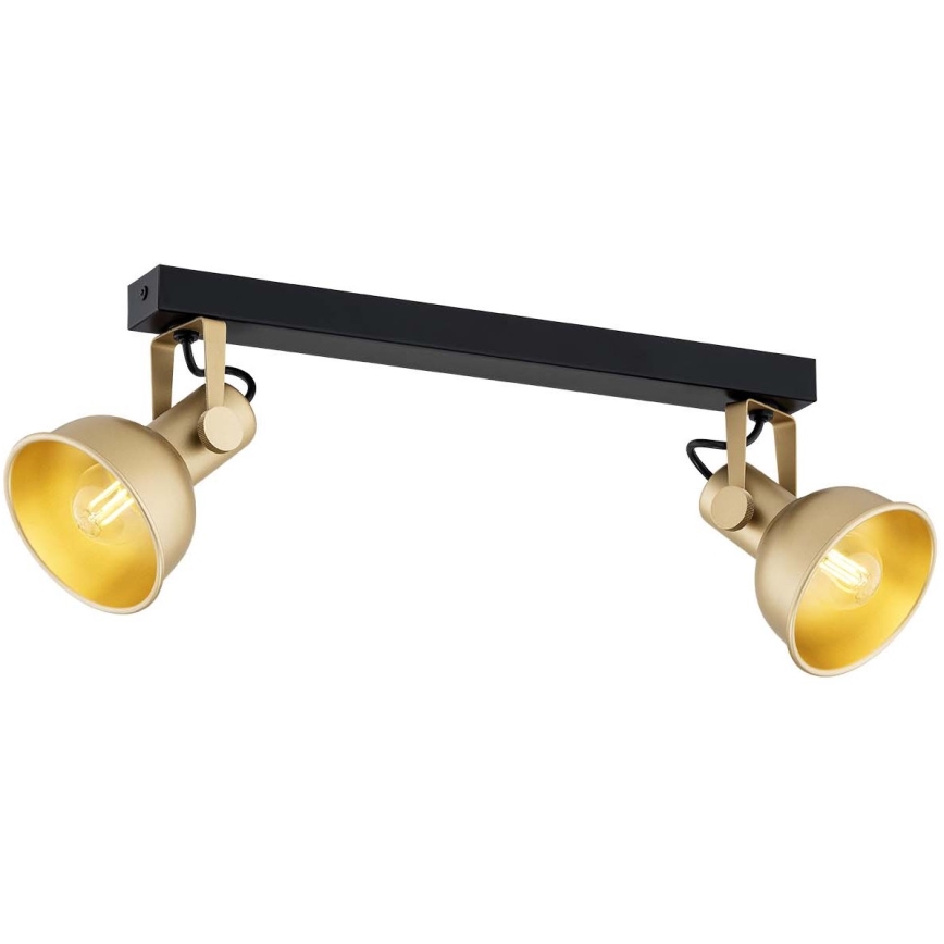 Argon 7144 - Kohdevalo LENORA 2xE14/7W/230V kulta/musta