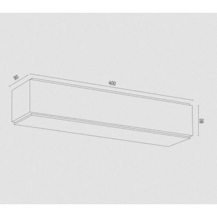 Argon 7166 - Seinävalaisin CARLSON 2xE27/15W/230V 40 cm kulta