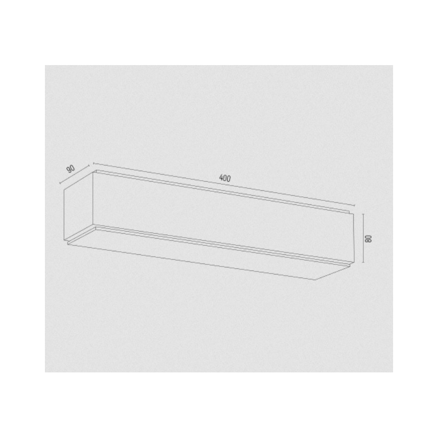 Argon 7166 - Seinävalaisin CARLSON 2xE27/15W/230V 40 cm kulta