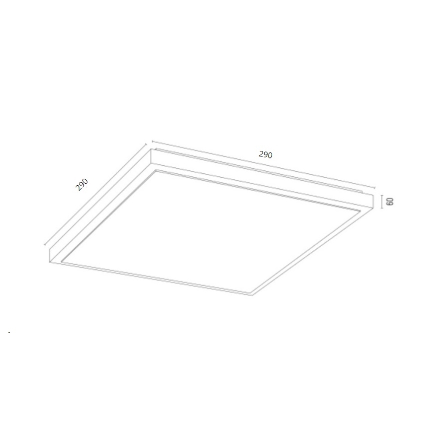 Argon 7167 - Kattovalo CARLSON 2xE27/15W/230V 29x29 cm kulta
