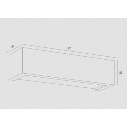Argon 7169 - Seinävalaisin CASERTA 2xE27/15W/230V 42 cm