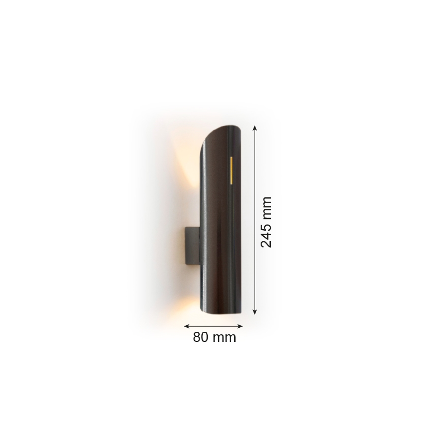 Argon 7232 - Seinävalaisin AKRON PLUS 2xG9/6W/230V