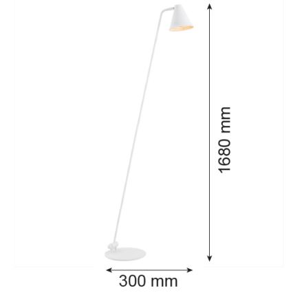 Argon 8001 - Lattiavalaisin AVALONE 1xE27/15W/230V valkoinen