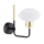 Argon 8032 - Seinävalaisin RAVELLO 1xE14/15W/230V musta/kulta