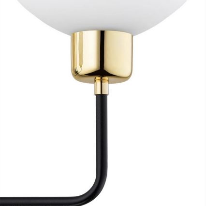 Argon 8032 - Seinävalaisin RAVELLO 1xE14/15W/230V musta/kulta