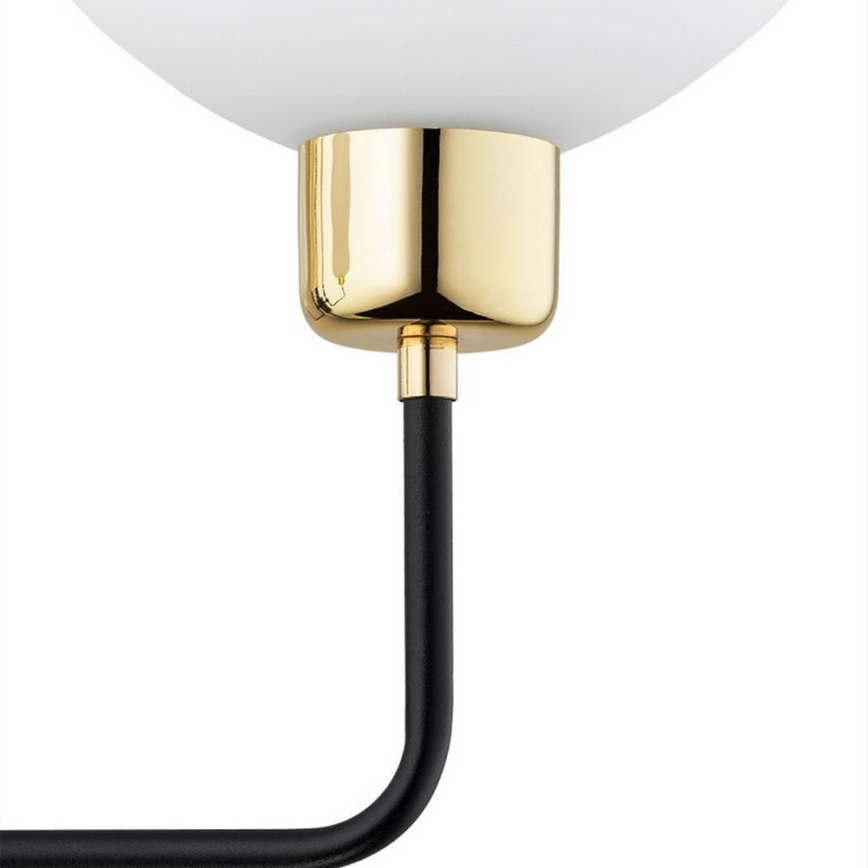 Argon 8032 - Seinävalaisin RAVELLO 1xE14/15W/230V musta/kulta