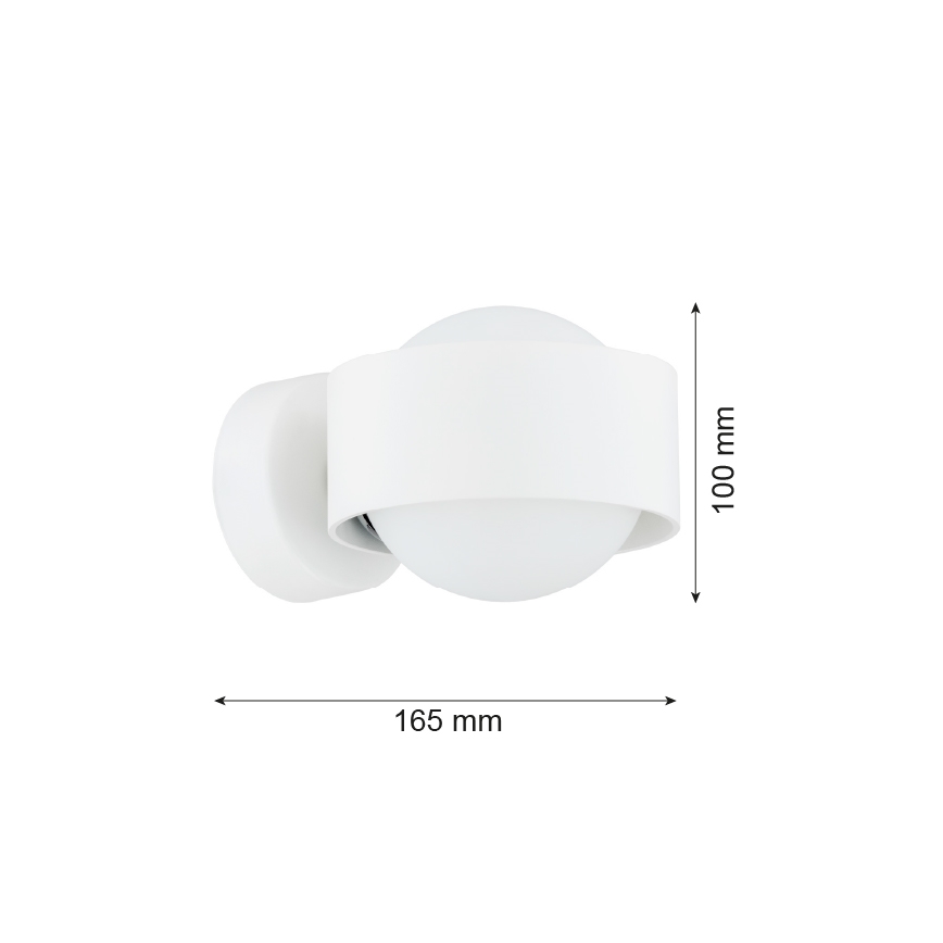Argon 8057 - Seinävalaisin MASSIMO PLUS 1xG9/6W/230V valkoinen