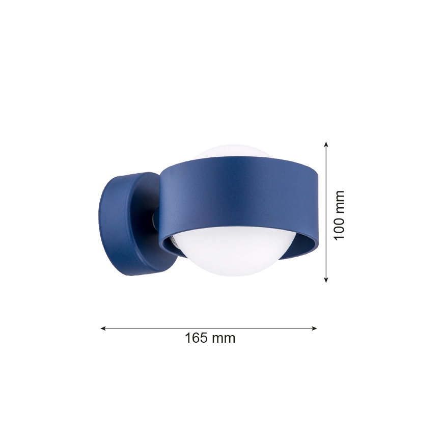 Argon 8061 - Seinävalaisin MASSIMO PLUS 1xG9/6W/230V sininen
