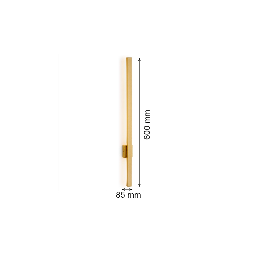 Argon 8063 - LED-seinävalaisin ASSE LED/6W/230V kultainen