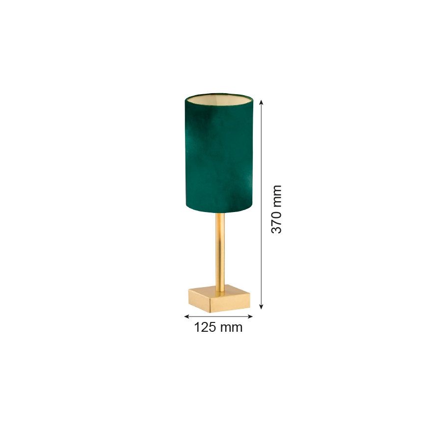 Argon 8108 - Pöytävalaisin ABRUZZO 1xE14/7W/230V messinki/vihreä