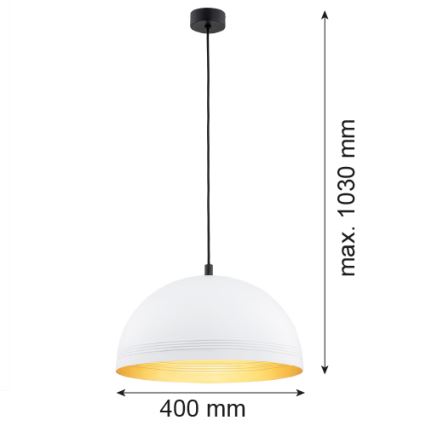 Argon 8241 - Riippuvalaisin BONITA 1xE27/15W/230V valkoinen