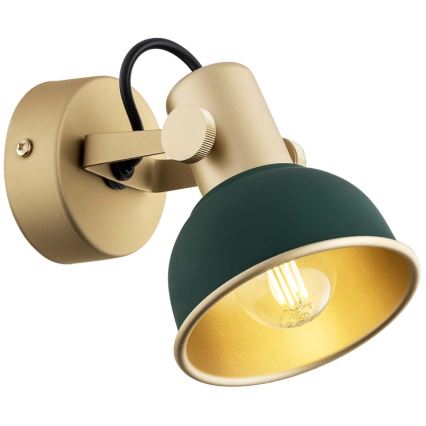 Argon 8247 - Kohdevalo LENORA 1xE14/7W/230V kulta/vihreä
