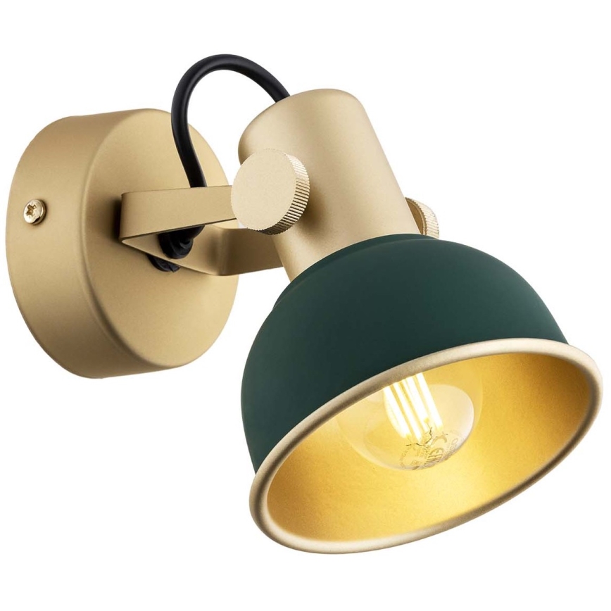 Argon 8247 - Kohdevalo LENORA 1xE14/7W/230V kulta/vihreä