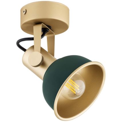 Argon 8247 - Kohdevalo LENORA 1xE14/7W/230V kulta/vihreä