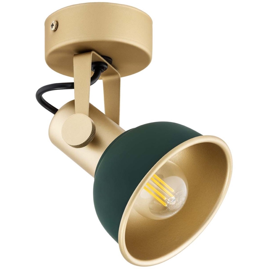 Argon 8247 - Kohdevalo LENORA 1xE14/7W/230V kulta/vihreä
