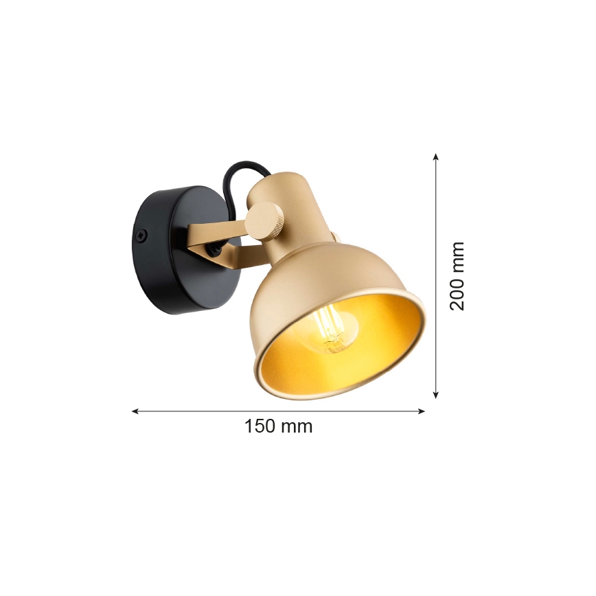 Argon 8248 - Kohdevalo LENORA 1xE14/7W/230V kulta/musta