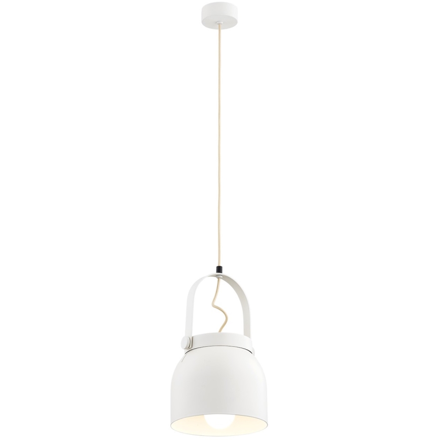 Argon 8280 - Kattokruunu johdossa LOGAN 1xE27/15W/230V halkaisija 20 cm valkoinen