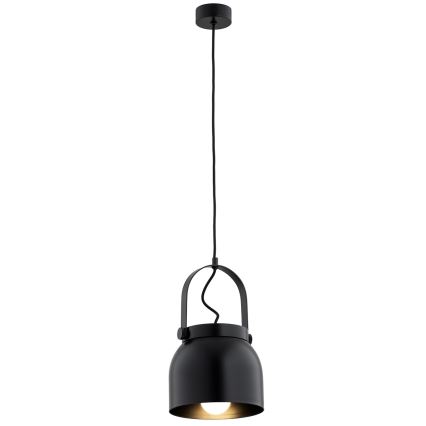 Argon 8281 - Kattokruunu johdossa LOGAN 1xE27/15W/230V halkaisija 20 cm musta