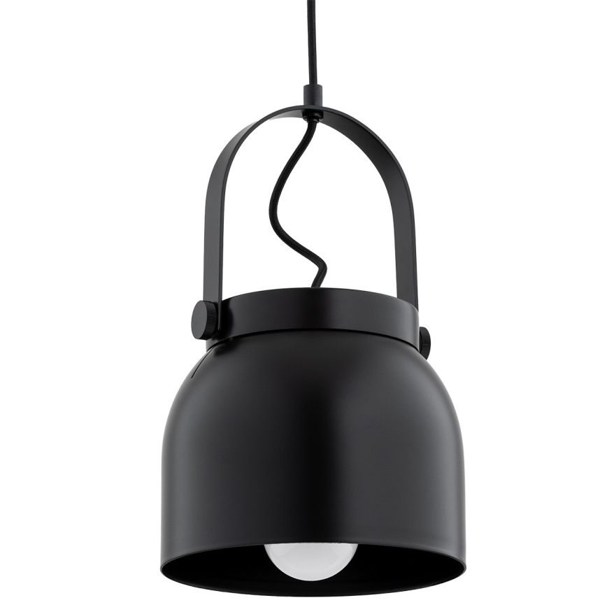 Argon 8281 - Kattokruunu johdossa LOGAN 1xE27/15W/230V halkaisija 20 cm musta