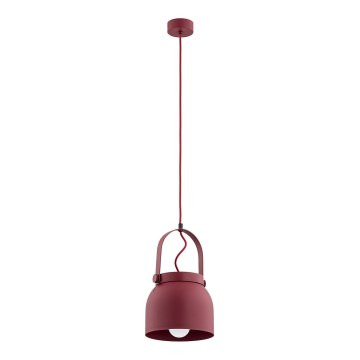 Argon 8282 - Kattokruunu johdossa LOGAN 1xE27/15W/230V halkaisija 20 cm punainen