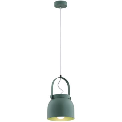 Argon 8283 - Kattokruunu johdossa LOGAN 1xE27/15W/230V halkaisija 20 cm vihreä
