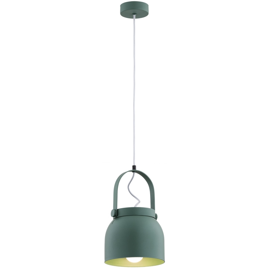 Argon 8283 - Kattokruunu johdossa LOGAN 1xE27/15W/230V halkaisija 20 cm vihreä