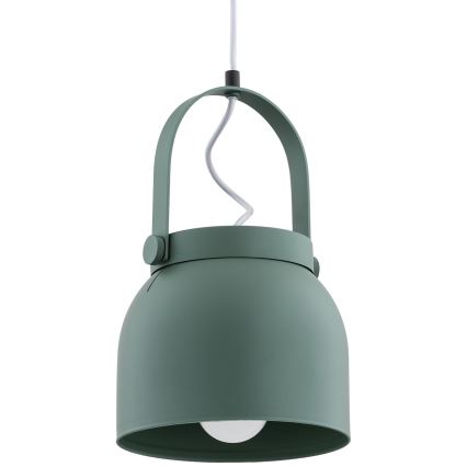 Argon 8283 - Kattokruunu johdossa LOGAN 1xE27/15W/230V halkaisija 20 cm vihreä