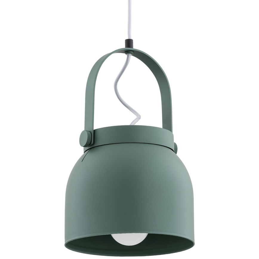 Argon 8283 - Kattokruunu johdossa LOGAN 1xE27/15W/230V halkaisija 20 cm vihreä
