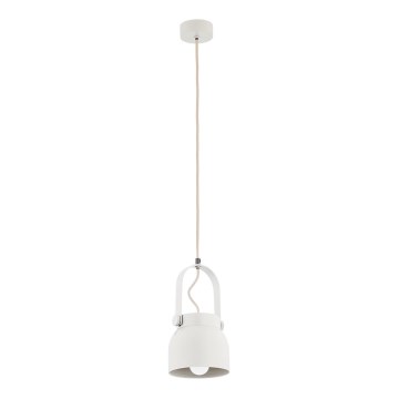 Argon 8290 - Kattokruunu johdossa LOGAN 1xE27/15W/230V halkaisija 14 cm valkoinen