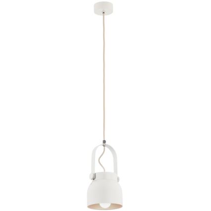 Argon 8290 - Kattokruunu johdossa LOGAN 1xE27/15W/230V halkaisija 14 cm valkoinen