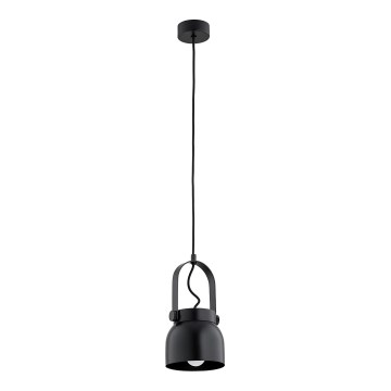Argon 8291 - Kattokruunu johdossa LOGAN 1xE27/15W/230V halkaisija 14 cm musta
