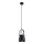 Argon 8291 - Kattokruunu johdossa LOGAN 1xE27/15W/230V halkaisija 14 cm musta