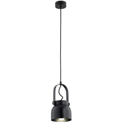Argon 8291 - Kattokruunu johdossa LOGAN 1xE27/15W/230V halkaisija 14 cm musta