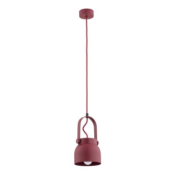Argon 8292 - Kattokruunu johdossa LOGAN 1xE27/15W/230V halkaisija 14 cm punainen