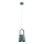 Argon 8293 - Kattokruunu johdossa LOGAN 1xE27/15W/230V halkaisija 14 cm vihreä