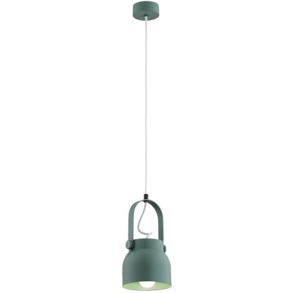 Argon 8293 - Kattokruunu johdossa LOGAN 1xE27/15W/230V halkaisija 14 cm vihreä