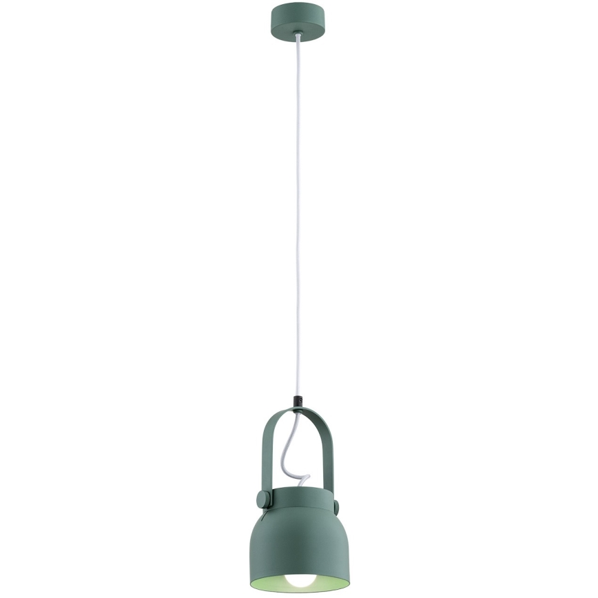 Argon 8293 - Kattokruunu johdossa LOGAN 1xE27/15W/230V halkaisija 14 cm vihreä