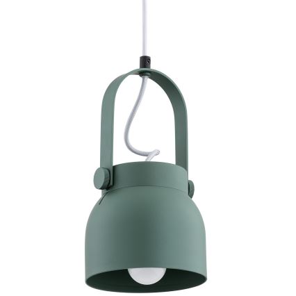 Argon 8293 - Kattokruunu johdossa LOGAN 1xE27/15W/230V halkaisija 14 cm vihreä