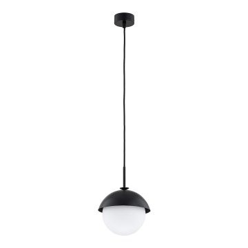 Argon 8295 - Kattokruunu johdossa CAPPELLO 1xE27/15W/230V musta
