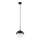 Argon 8295 - Kattokruunu johdossa CAPPELLO 1xE27/15W/230V musta