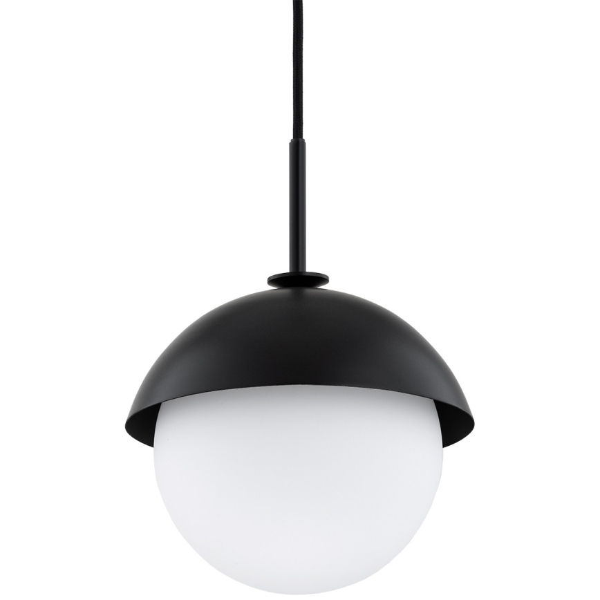 Argon 8295 - Kattokruunu johdossa CAPPELLO 1xE27/15W/230V musta