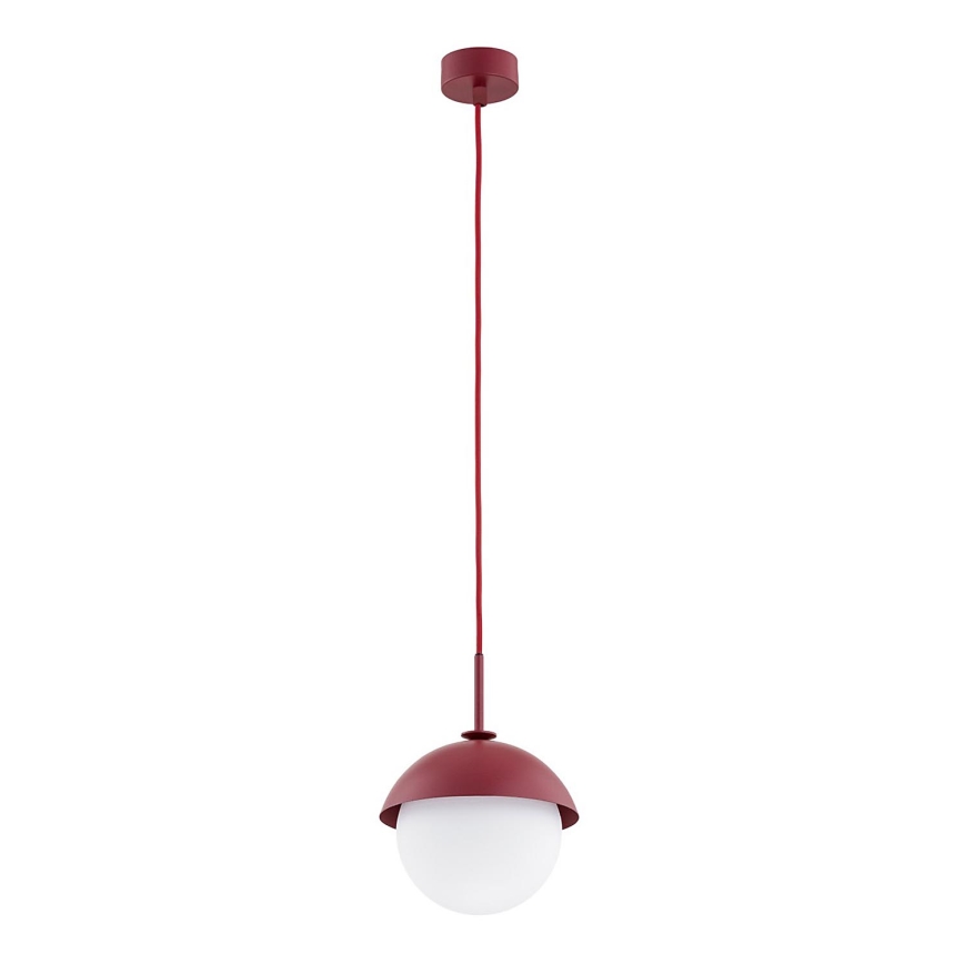Argon 8296 - Kattokruunu johdossa CAPPELLO 1xE27/15W/230V punainen