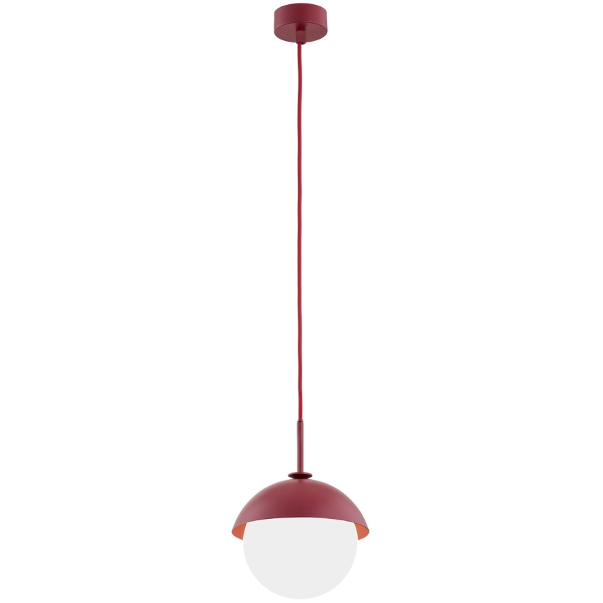 Argon 8296 - Kattokruunu johdossa CAPPELLO 1xE27/15W/230V punainen