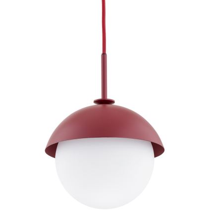 Argon 8296 - Kattokruunu johdossa CAPPELLO 1xE27/15W/230V punainen