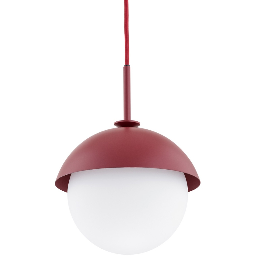 Argon 8296 - Kattokruunu johdossa CAPPELLO 1xE27/15W/230V punainen