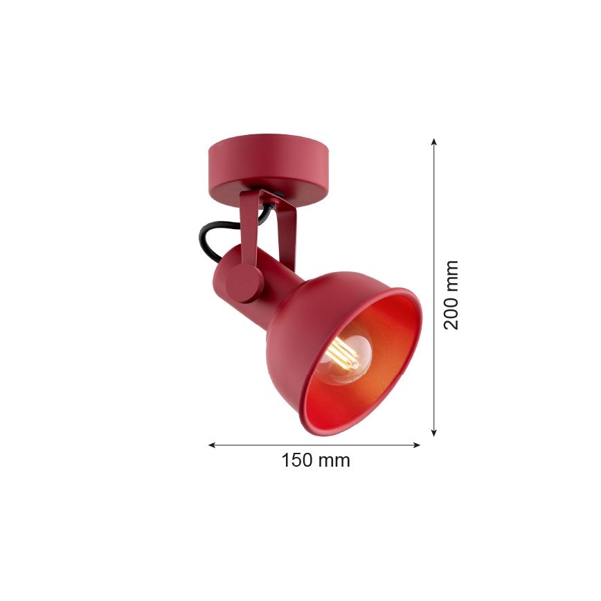 Argon 8298 - Kohdevalo LENORA 1xE14/7W/230V punainen